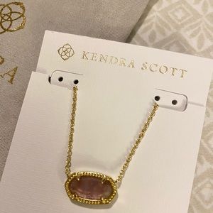 Kendra Scott Elisa gold pendant amethyst necklace